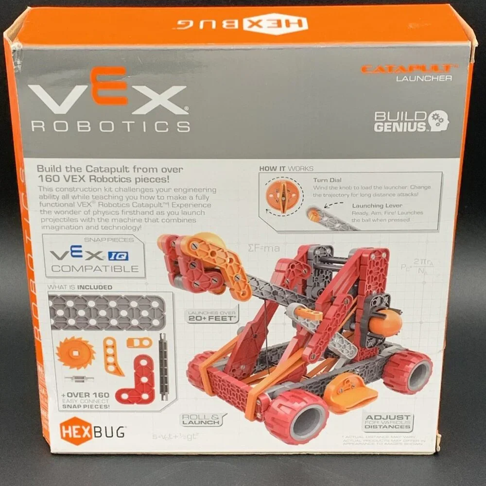 Hexbug VEX Robotics Catapult Launcher STEM Starter Kit‎ Red New Distressed Box
